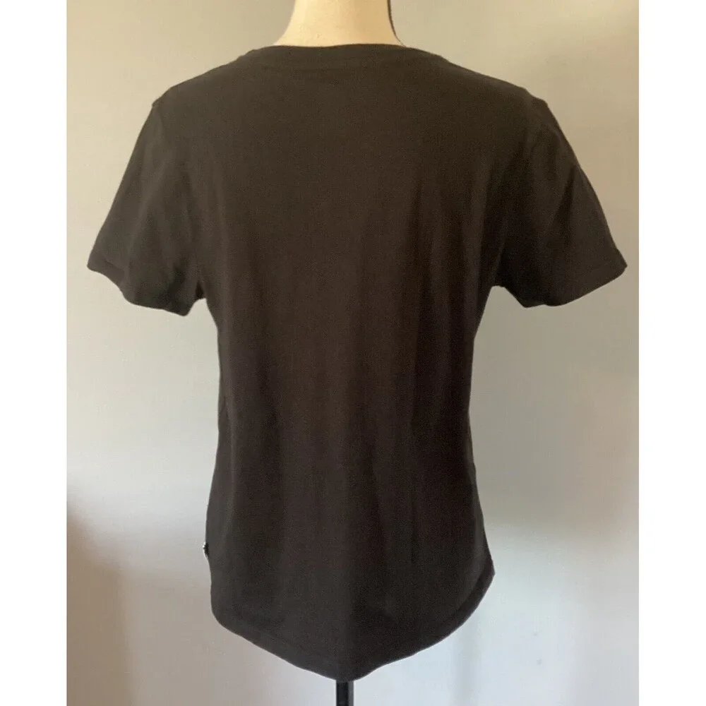 Vans Women’s Black T-Shirt With Pride Rainbow On Chest Short Sleeves Size XL - Picture 5 of 6